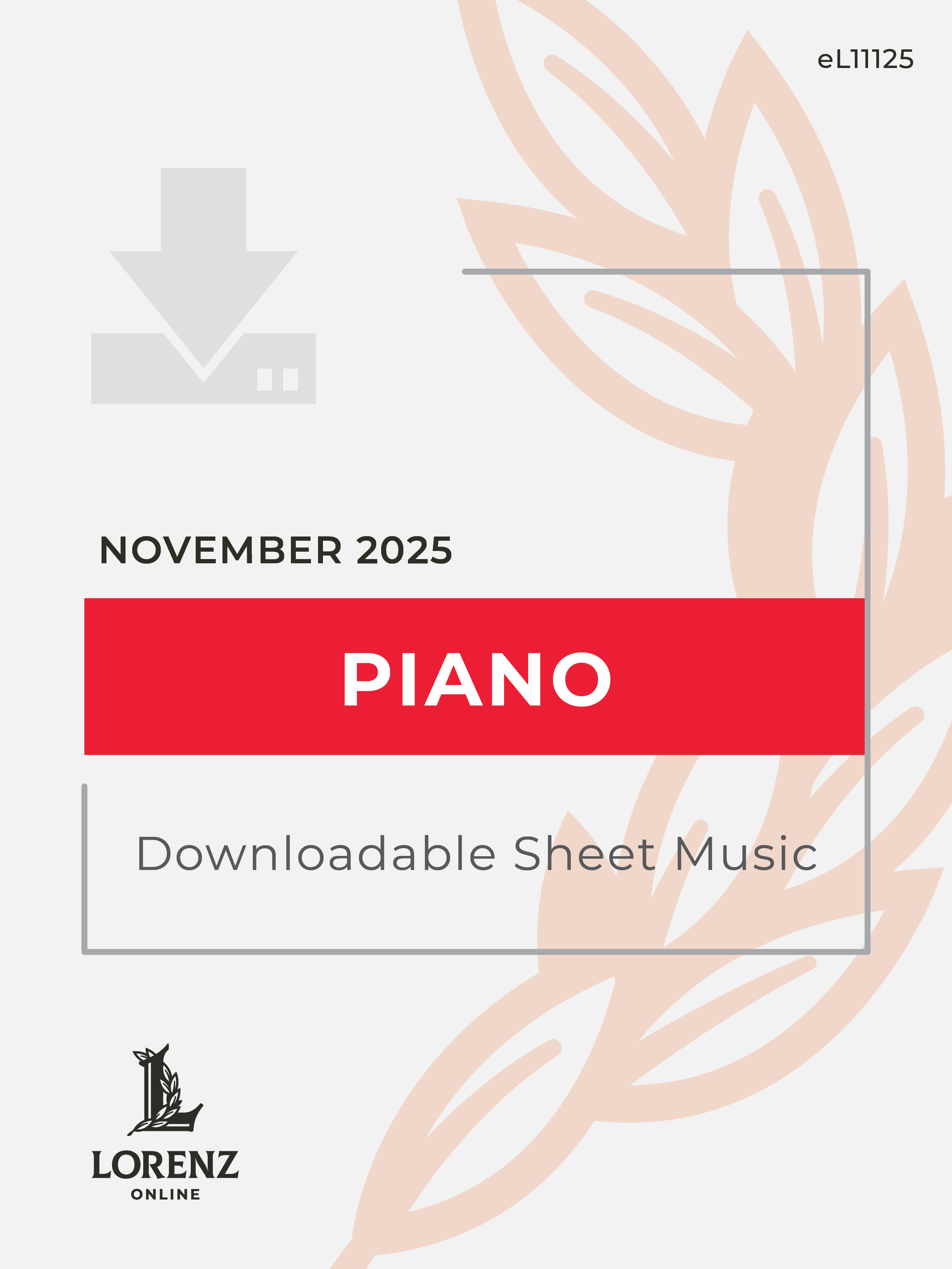 Lorenz Online - Piano, November 2025